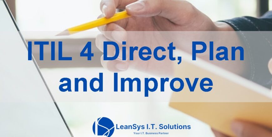 ITIL 4 Direct, Plan and Improve