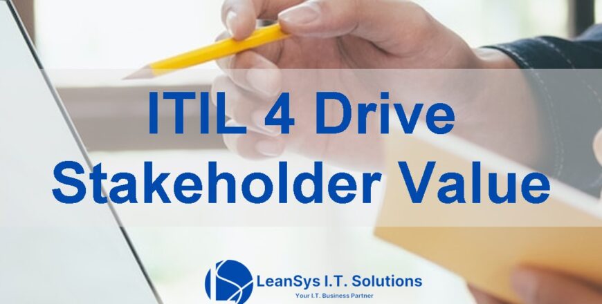 ITIL 4 Drive Stakeholder Value