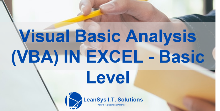 Visual Basic Analysis (VBA) IN EXCEL - Basic Level