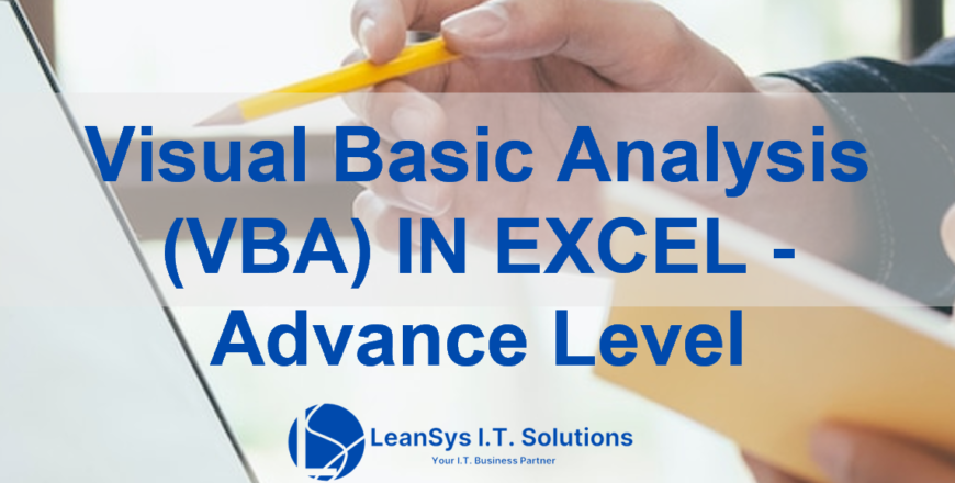 Visual Basic Analysis (VBA) IN Excel - Advance Level1